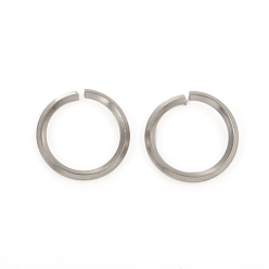 Color de Acero Inoxidable 304 anillo de salto de acero inoxidable, anillos del salto abiertos, color acero inoxidable, 14x1.5 mm, diámetro interior: 11 mm
