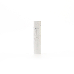 White Marble Pattern Empty Portable Plastic Spray Bottles, Refillable Detachable Glass Inner Bottle Travel Perfume Container, White, 10.5x2.43cm, Capacity: 10ml(0.34fl. oz)