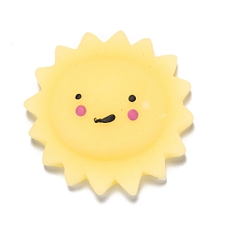 Yellow Sun Shape Stress Toy, Funny Fidget Sensory Toy, for Stress Anxiety Relief, Yellow, 45x45x14mm