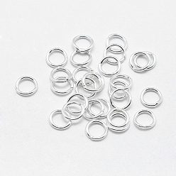 Silver 925 Sterling Silver Round Rings, Soldered Jump Rings, Closed Jump Rings, Silver, 5x0.7mm, Inner Diameter: 3.5mm
