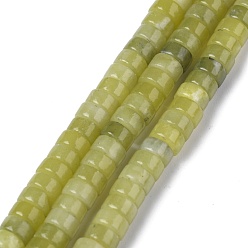 Autres Jades Brins de perles de jade du sud chinois en jade xinyi naturel, perles heishi, Plat rond / disque, 4x2mm, Trou: 0.8mm, Environ 150~165 pcs/chapelet, 15.35~15.74 pouce (39~40 cm)