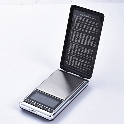 Черный Портативные цифровые карманные весы, 500 г / 0.01 г в мини-шкале на грамм и унцию, ювелирная шкала, без батареи, чёрные, 117x63.5x17.5 мм