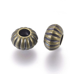 Bronze Antique Ccb perles en plastique, rondelle, bronze antique, 10x7mm, Trou: 3.5mm