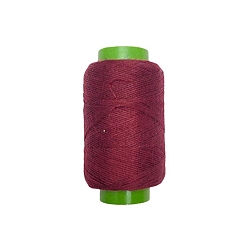 Rouge Foncé Fils à coudre en polyester, pour la couture à la main et à la machine, broderie pompon, rouge foncé, 0.25mm