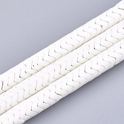 Blanco Ágata natural de hebras, teñido, ola, blanco, 8~8.5x5~5.5 mm, agujero: 1.2 mm, sobre 115 unidades / cadena, 15.5 pulgada