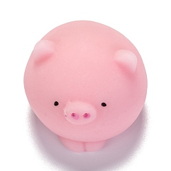 Pink Jouet anti-stress en forme de cochon, jouet sensoriel amusant, pour le soulagement de l'anxiété liée au stress, rose, 24x31x31mm