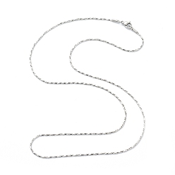 Stainless Steel Color 304 Stainless Steel Coreana Chain Necklaces, with Lobster Claw Clasps, Stainless Steel Color, 25.19 inch(64cm), 1.5mm