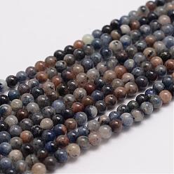 Sodalite Natural Sodalite Bead Strands, Round, 3mm, Hole: 0.6~0.7mm, about 135pcs/strand, 15.5 inch