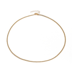 Oro 304 cadenas del encintado de acero inoxidable collares, con cierre de langosta, dorado, 20.31 pulgada (51.6 cm)