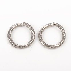 Stainless Steel Color 304 Stainless Steel Jump Ring, Open Jump Rings, Stainless Steel Color, 15x2mm, Inner Diameter: 11mm, 12 Gauge