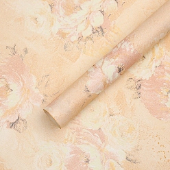 Мокасин Крафт-бумаги, букет цветов оберточная бумага, свадебное оформление, цветочным узором, мокасин, 590x520 мм, 10 простыни / мешок