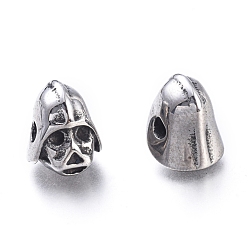 Antique Silver 304 Stainless Steel Beads, Gladiator, Antique Silver, 12x9.5x11mm, Hole: 2mm
