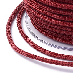 Rouge Câble de fil d'acier tressé, bricolage bijoux matériau de fabrication, avec bobine, rouge, environ 5.46 yards (5m)/rouleau, 3mm