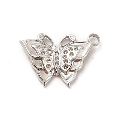 Stainless Steel Color 304 Stainless Steel Pendant Rhinestone Settings, Butterfly, Stainless Steel Color, Fit For 0.8mm Rhinestone, 13.5x20x3mm, Hole: 2mm