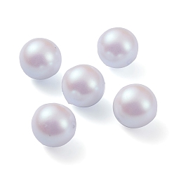 Acero Azul Claro Cuentas de plástico pom, perlas de imitación, centro perforado, rondo, azul acero claro, 11.5~12 mm, agujero: 1.2 mm
