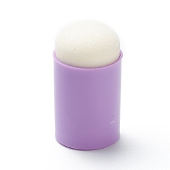 Средний Фиолетовый Пластиковые губки для пальцев, ремесленные губки мазки, для покраски, чернила, карты решений, колонка, средне фиолетовый, 32x18 мм