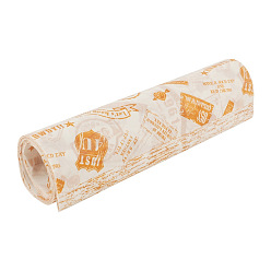 Mot Papier papier ingraissable imprimé wrap tissu, rectangle, pour les fournitures de cuisine, mot, 250x213mm, 50 pièces / kit