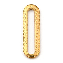 Золотой 304 нержавеющей стали связывающий кольца, чеканный, овальные, золотые, 25x7.5x2 мм, внутренний диаметр: 21x3 мм