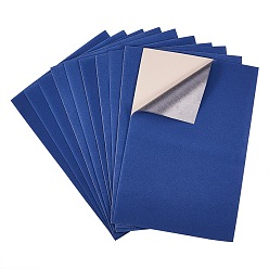Marine Blue Jewelry Flocking Cloth, Self-adhesive Fabric, Marine Blue, 40x28.9~29cm, 12sheets/set