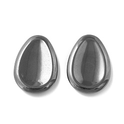Non-magnetic Hematite Synthetic Non-magnetic Hematite Massage, Teardrop, for Face to Lift, Decrease Puffiness and Tighten, 47~49x33~35x6~7mm