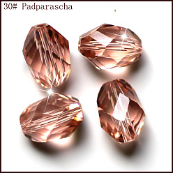 Salmón Claro Imitación perlas de cristal austriaco, aaa grado, facetados, bicono, salmón claro, 6x8 mm, agujero: 0.7~0.9 mm