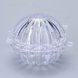 Clear Plastic Candle Molds, for Candle Making Tools, Cactus Shape, Clear, 104.5x104x68mm, Hole: 33mm, Inner Diameter: 74mm
