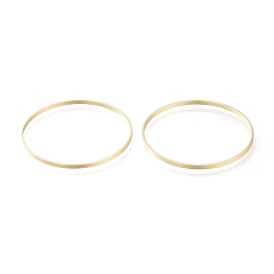 Настоящее золото 14K Латунные соединительные колечки, долговечный, кольцо, реальный 14 k позолоченный, 40x1.7 мм, внутренний диаметр: 39 мм