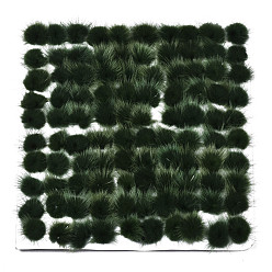 Vert Foncé Décoration de boule de fourrure de vison faux, boule de pom pom, pour bricolage, vert foncé, 2.5~3 cm, à propos de 100 pcs / carte
