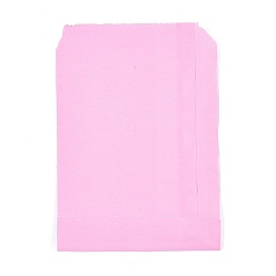Pink Sacs en papier kraft écologiques, sacs-cadeaux, sacs à provisions, rectangle, rose, 18x13x0.02 cm
