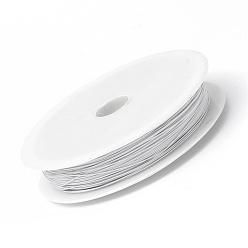 Blanco Alambre de cola de tigre, acero inoxidable recubierto de nylon, blanco, 0.8 mm, aproximadamente 59.05 pies (18 m) / rollo, 10 rollos / grupo