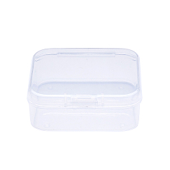 Прозрачный Квадратные пластиковые контейнеры для хранения шарика, прозрачные, 5.4x5.3x2 см, внутренний размер: 5.1x5.05x1.5 см