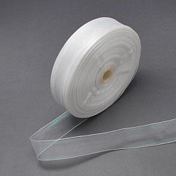 White Organza Ribbon, White, 7/8 inch(22mm), 100yards/roll(91.44m/roll)