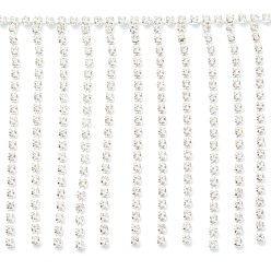 Claro Cadenas de copa de diamantes de imitación de vidrio, cadenas de borla, vestido de novia decorativas cadenas de diamantes de imitación, Claro, 600~780x80x3 mm