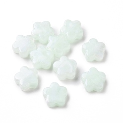 Miellat Perles acryliques opaques, perles de paillettes, fleur, miellat, 14.5x15x6.5mm, Trou: 2mm, 496 pcs / 500 g