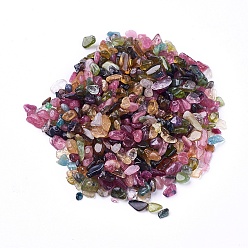 Tourmaline Natural Tourmaline Beads, Undrilled/No Hole, Chips, 3~10x2~3x1~2mm, about 100g/bag