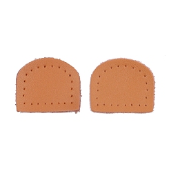 Sandy Brown Arch Leather Label Tags, for DIY Jeans, Bags, Shoes, Hat Accessories, Sandy Brown, 30x35x2mm