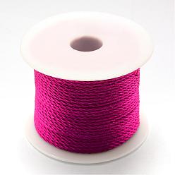 Medium Violet Red Nylon Thread, Medium Violet Red, 1.0mm, about 49.21 yards(45m)/roll