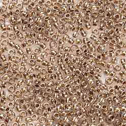 (989) Gilt Lined Crystal Toho perles de rocaille rondes, perles de rocaille japonais, (989) cristal doublé doré, 11/0, 2.2mm, Trou: 0.8mm, environ5555 pcs / 50 g