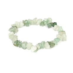 Aventurine Verte Bracelet extensible en perles d'aventurine verte naturelle pour femmes, 6-3/4~8-5/8 pouce (17~22 cm)
