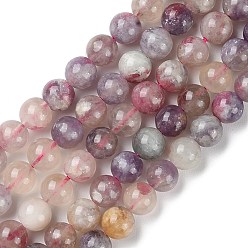 Tourmaline Brins de perles de tourmaline de fleurs de cerisier naturelles, ronde, 6mm, Trou: 0.8mm, Environ 63 pcs/chapelet, 15.63'' (39.7 cm)