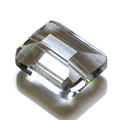 Clair Imitations de perles de cristal autrichien, grade de aaa, facette, rectangle, clair, 6x8x4mm, Trou: 0.7~0.9mm