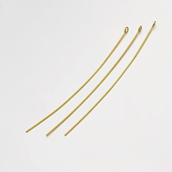 Золотой Латунный штифт, золотые, 61 мм, отверстия: 2 мм, контактный: 0.8 мм, о 2270шт / 500g