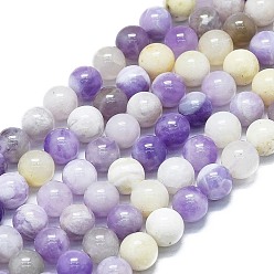 Purple Opal Natural Purple Opal Beads Strands, Round, Size: about 6~7mm in diameter, hole: 0.6mm, about 62~64pcs/strand, 14.96''~15.35''(38~39cm).