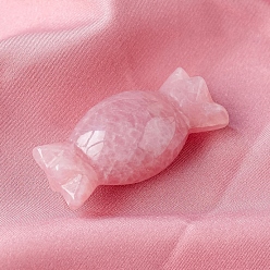 Розовый Кварц Натуральный розы украшения кварц домашний дисплей, фигурка из энергетического камня Рейки, форма конфет, 50 мм