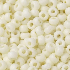 (RR2021) Crème Opaque Mate Perles rocailles miyuki rondes, perles de rocaille japonais, 8/0, (rr 2021) crème opaque mate, 3mm, Trou: 1mm, environ2111~2277 pcs / 50 g