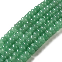 Dark Sea Green Natural Jade Beads Strands, Dyed, Rondelle, Dark Sea Green, 8x5mm, Hole: 1mm, about 74pcs/strand, 15.15 inch(38.5cm)