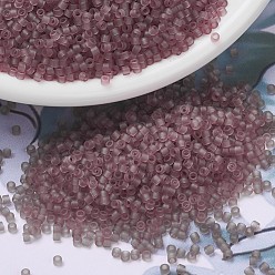 (DB0765) Matte Transparent Smoky Amethyst MIYUKI Delica Beads, Cylinder, Japanese Seed Beads, 11/0, (DB0765) Matte Transparent Smoky Amethyst, 1.3x1.6mm, Hole: 0.8mm, about 10000pcs/bag, 50g/bag