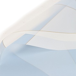 Cielo Azul 20 hojas de papel de regalo con patrón de mármol, plaza, decoración de papel de regalo de ramo de flores plegadas, el cielo azul, 560~570x560~570 mm