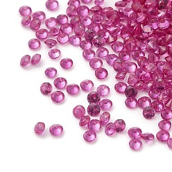 Old Rose Cubic Zirconia Cabochons, Faceted Diamond, Old Rose, 1.5x1mm
