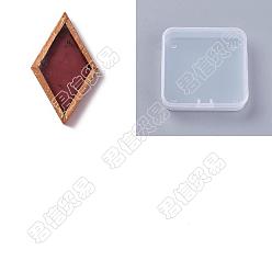 Indian Red Olycraft 30Pcs Colored Glass Mosaic Tiles, with Rose Gold Brass Edge, for Mosaic Wall Art, Turkish Lamps, Rhombus, Indian Red, 24.5~25x14.5~15x3mm